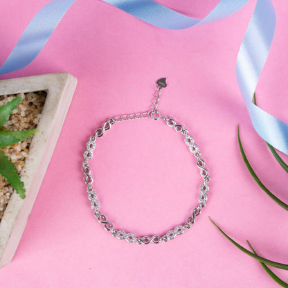 Serenity Link Silver Bracelet