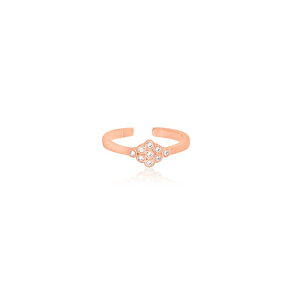 Radiant Rosé Pavé Toe Rings