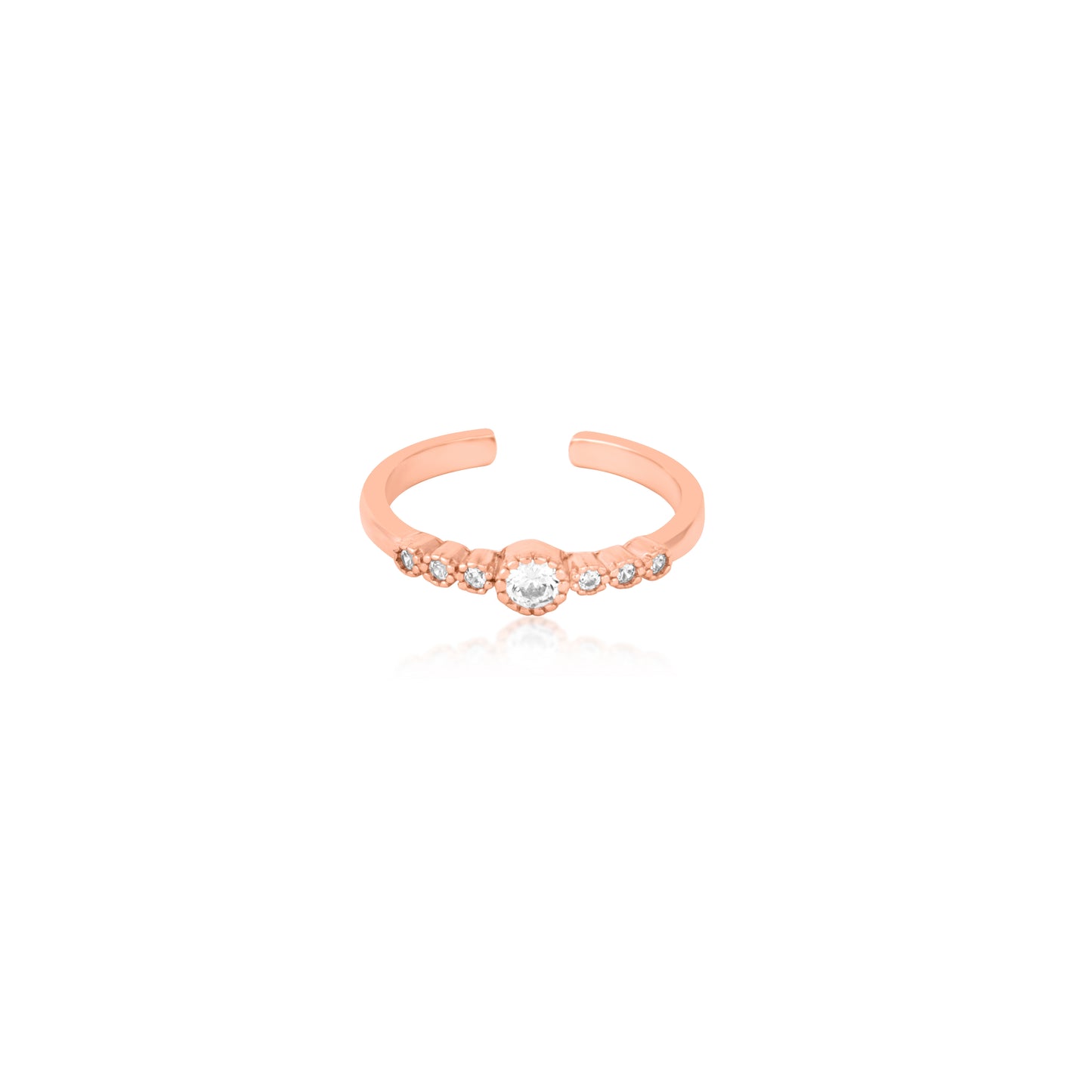 Chardonnay Silver Toe Rings