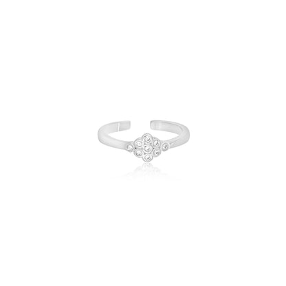 Radiant Rosé Pavé Toe Rings