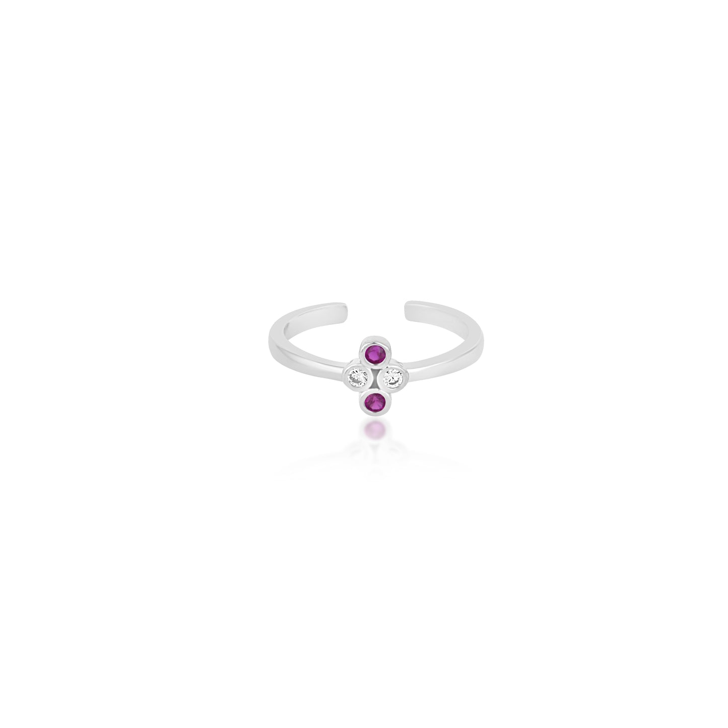 Ruby Eyes Toe Rings
