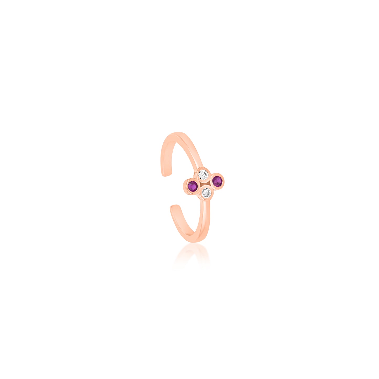 Ruby Eyes Toe Rings