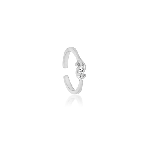 Elegant Infinity Ruby Toe Ring