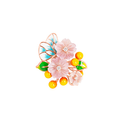 Sunset Symphony Butterfly Ring