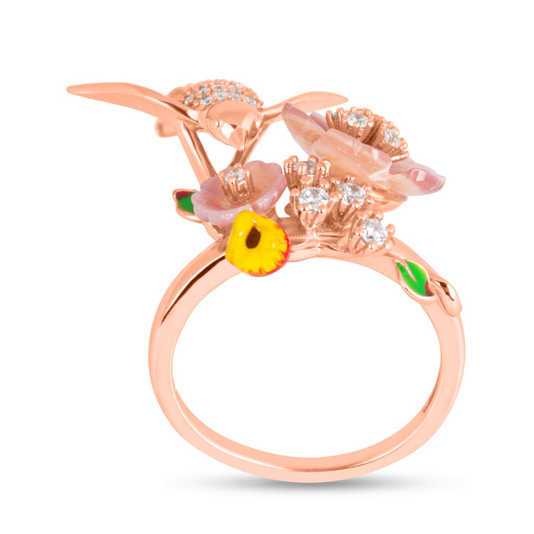 Rosé Avian Bloomscape Elegance Ring