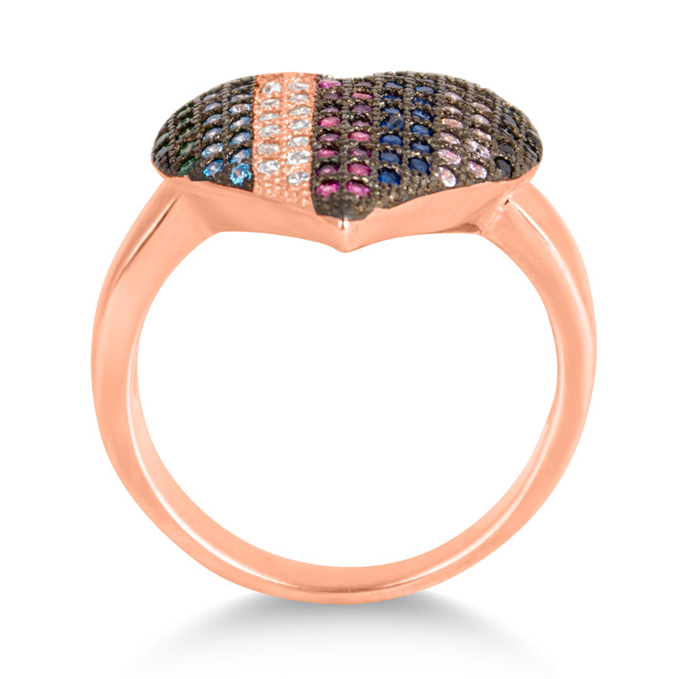 Radiant Pride Heart Rosé Signature Ring