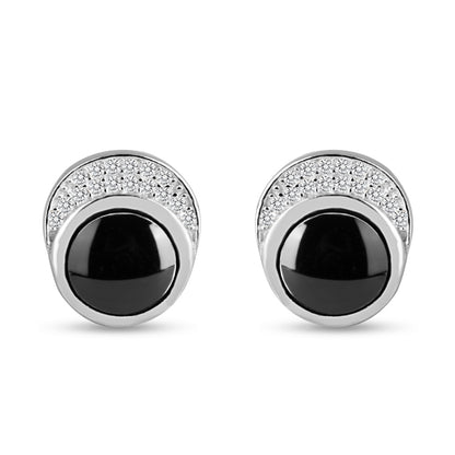 Black and Silver Design Cufflinks