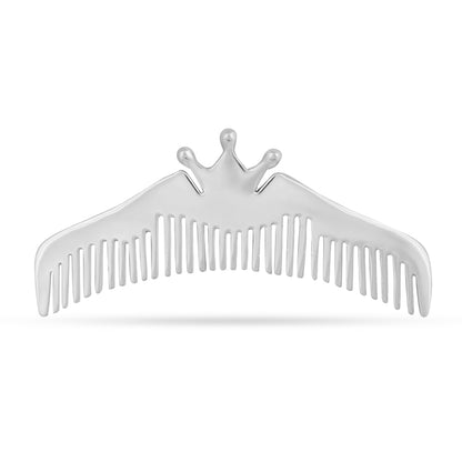 Silver Comb with Dove Bird