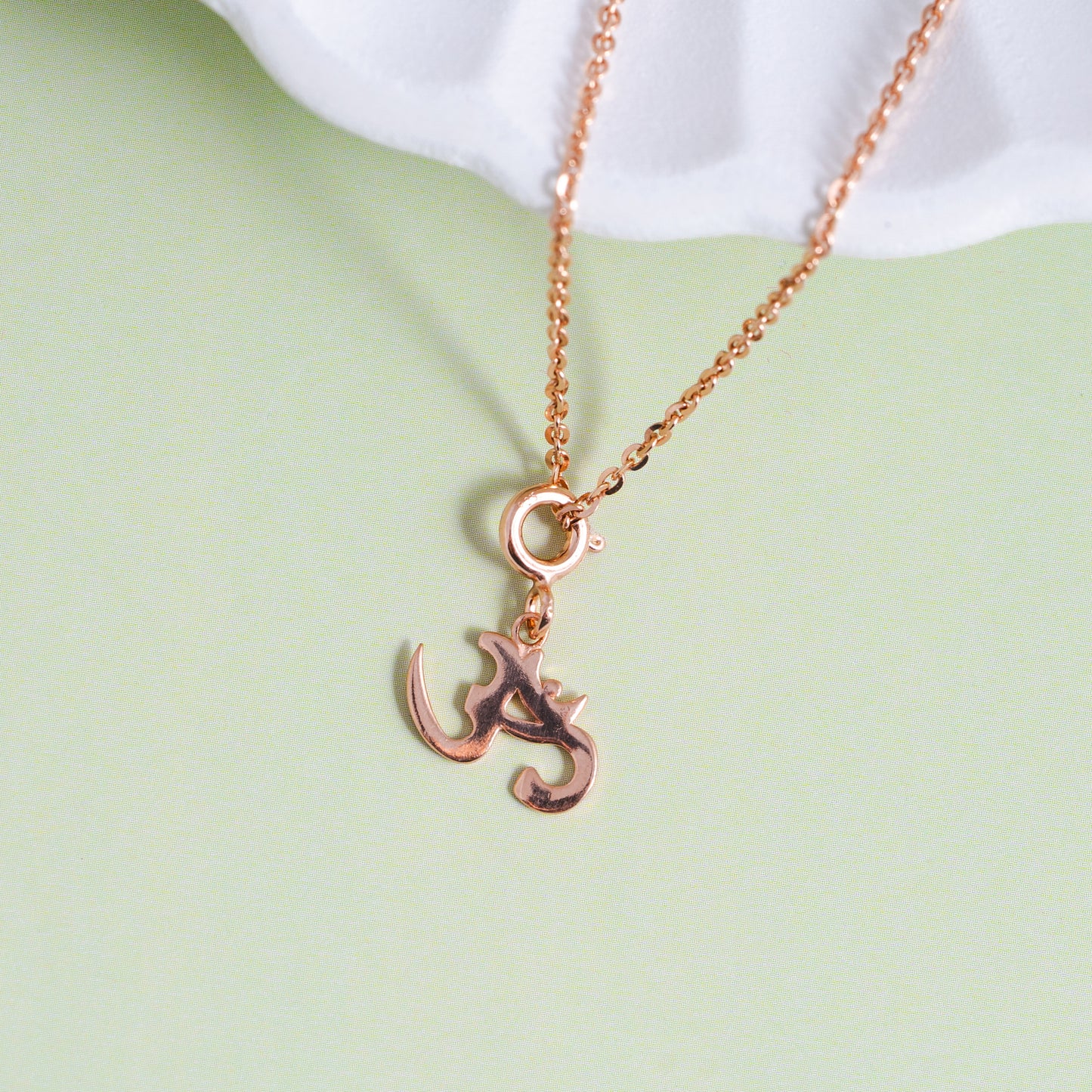 Divine Sync Om Rose Gold Charm