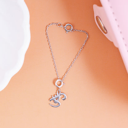 Divine Sync Om Silver Charm