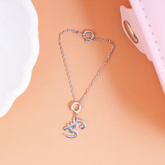 Divine Sync Om Silver Charm