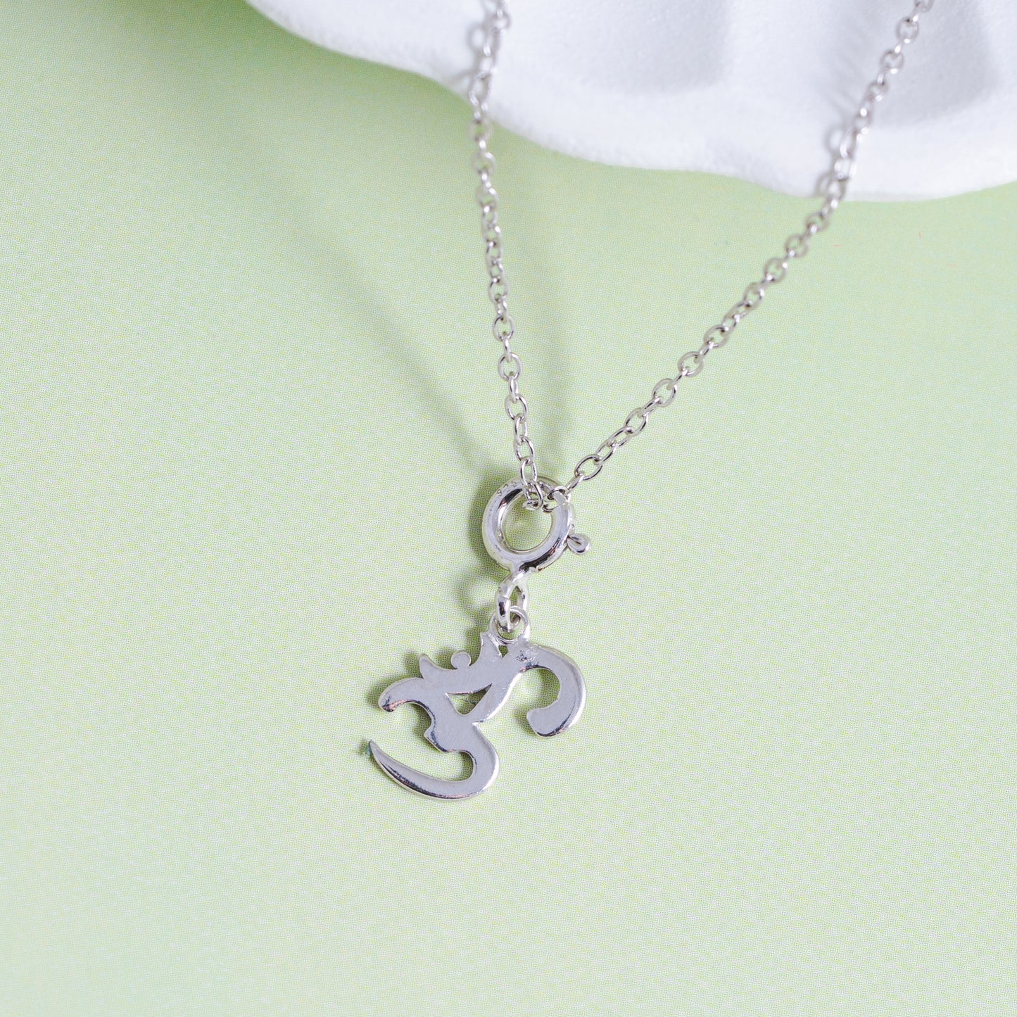 Divine Sync Om Silver Charm