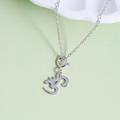 Divine Sync Om Silver Charm