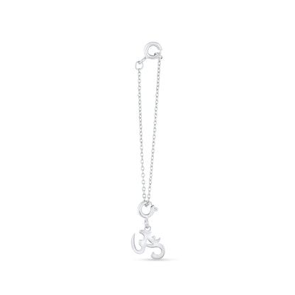 Divine Sync Om Silver Charm