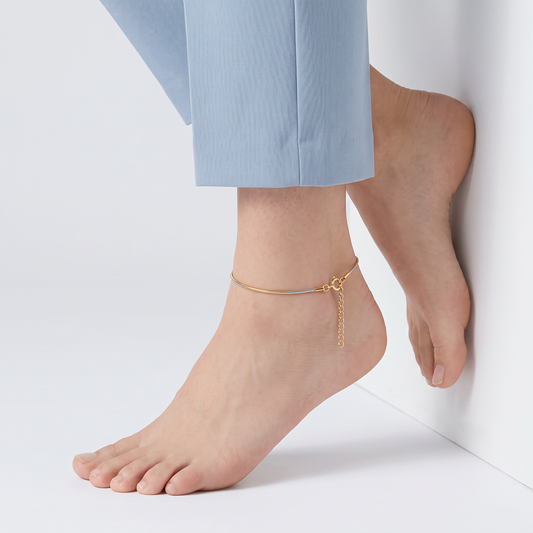 Dual Tone Glide Anklet