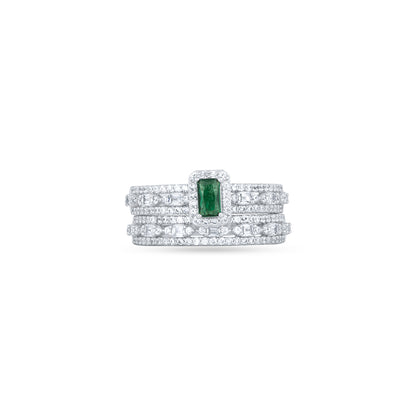 Emerald Crown Luxe Stack Ring