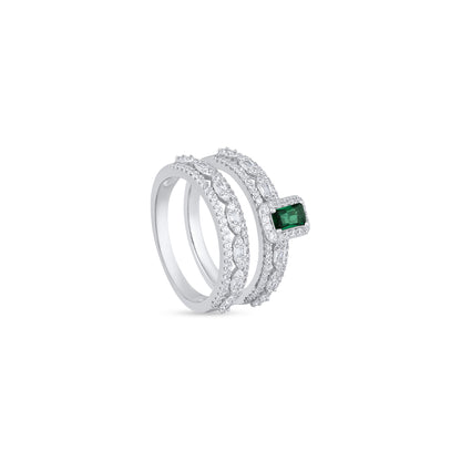 Emerald Crown Luxe Stack Ring