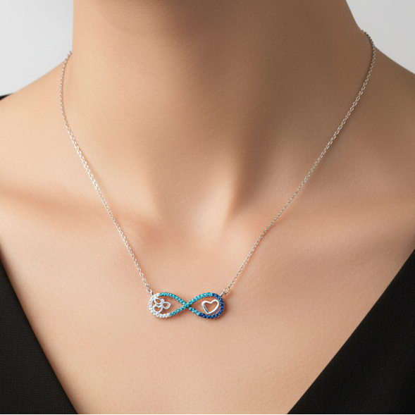 Endless Love Infinity Silver Necklace