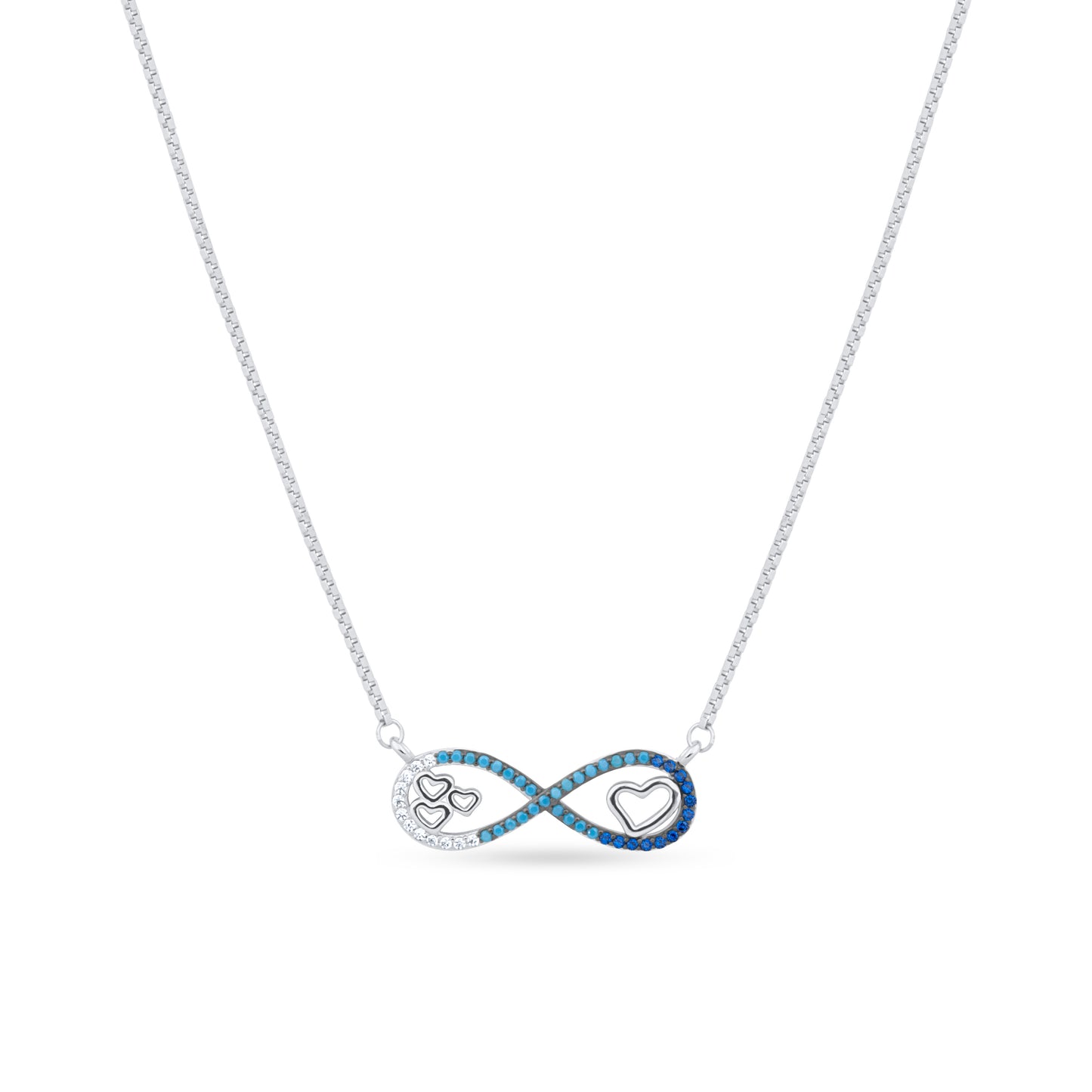 Endless Love Infinity Silver Necklace