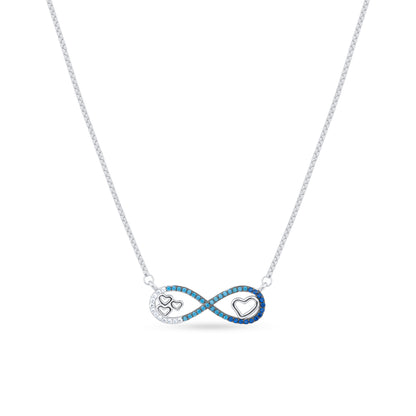 Endless Love Infinity Silver Necklace