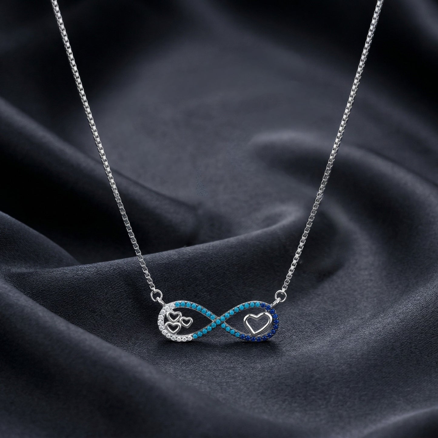 Endless Love Infinity Silver Necklace