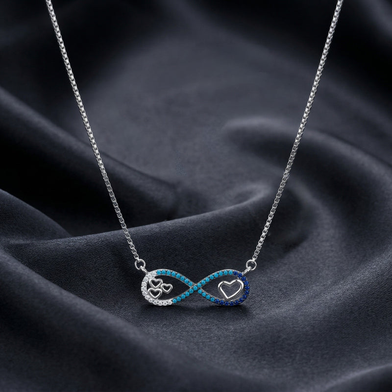 Endless Love Infinity Silver Necklace