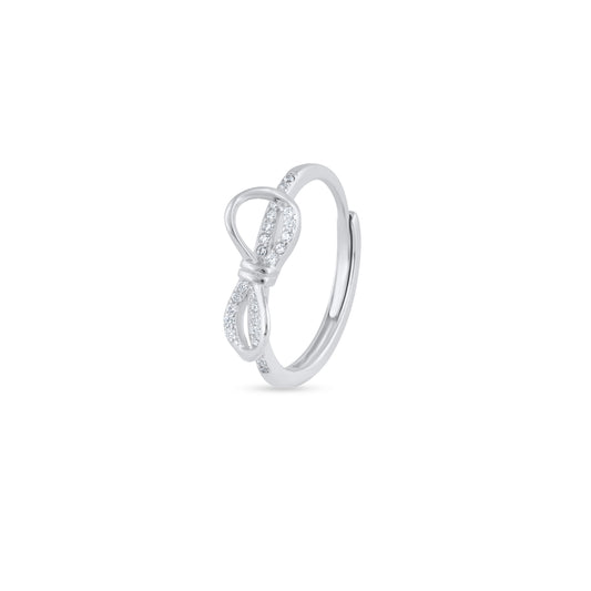 Eternal Bow Silver Ring
