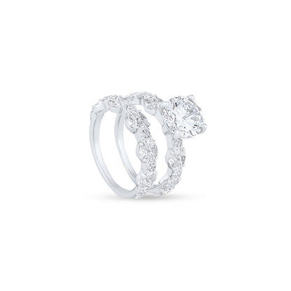Eternal Silver Radiance Stack Ring