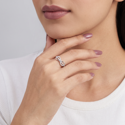 Eternal Bow Silver Ring
