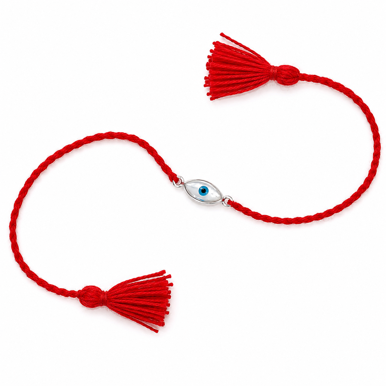 Evil Eye Protection Silver Rakhi