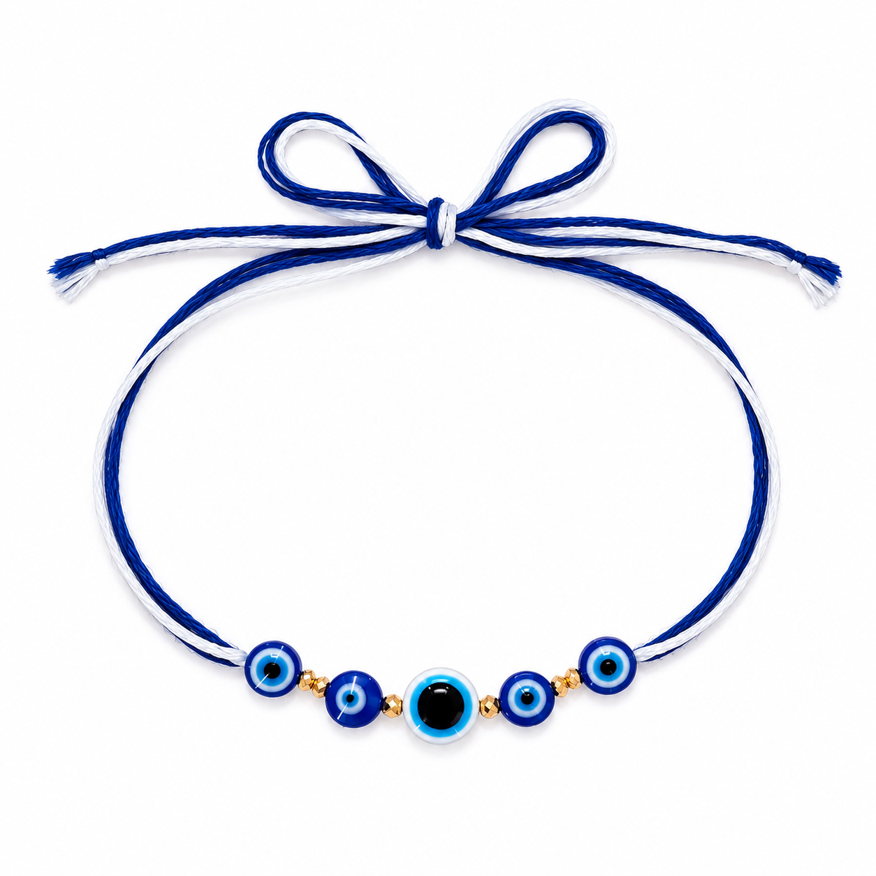 Evil Eye Shield Silver Rakhi