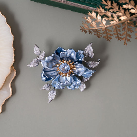 Frosted Bloom Brooch
