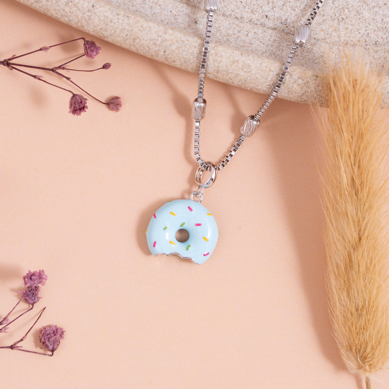 Frosty Bite Donut Pendant