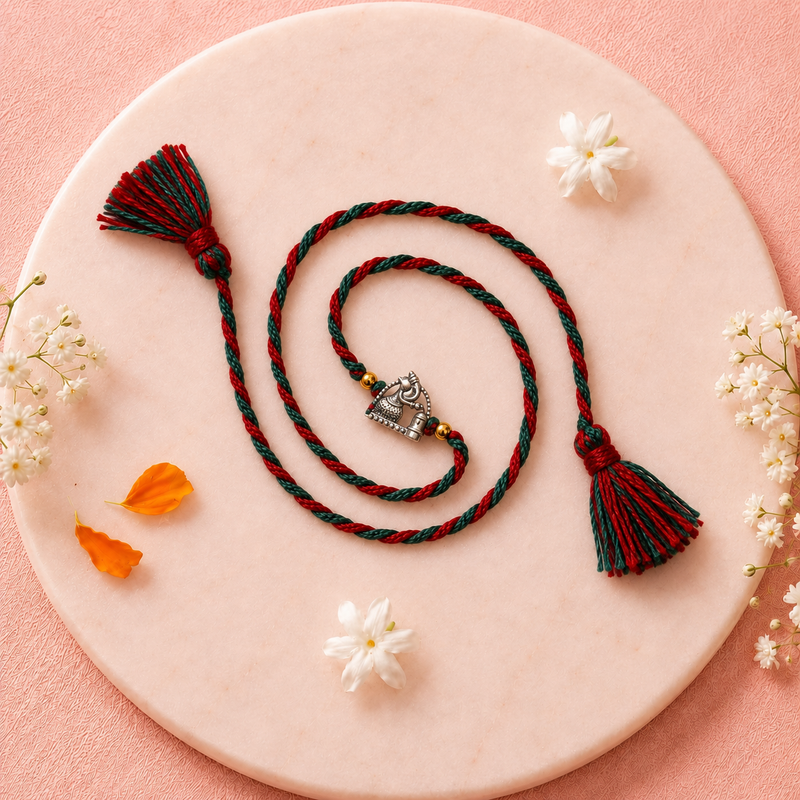 Gajamukh Silver Rakhi
