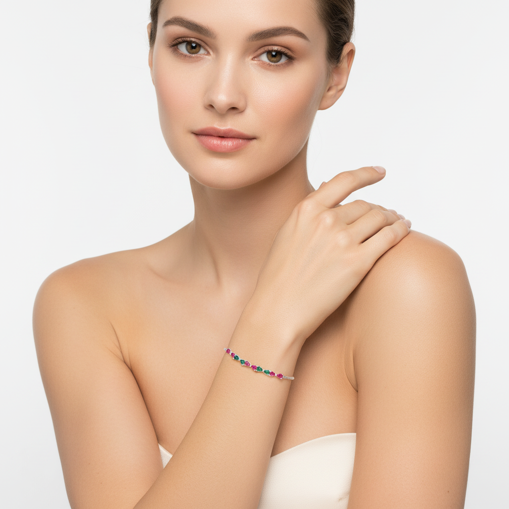 Silver Blossom Gleam Bracelet