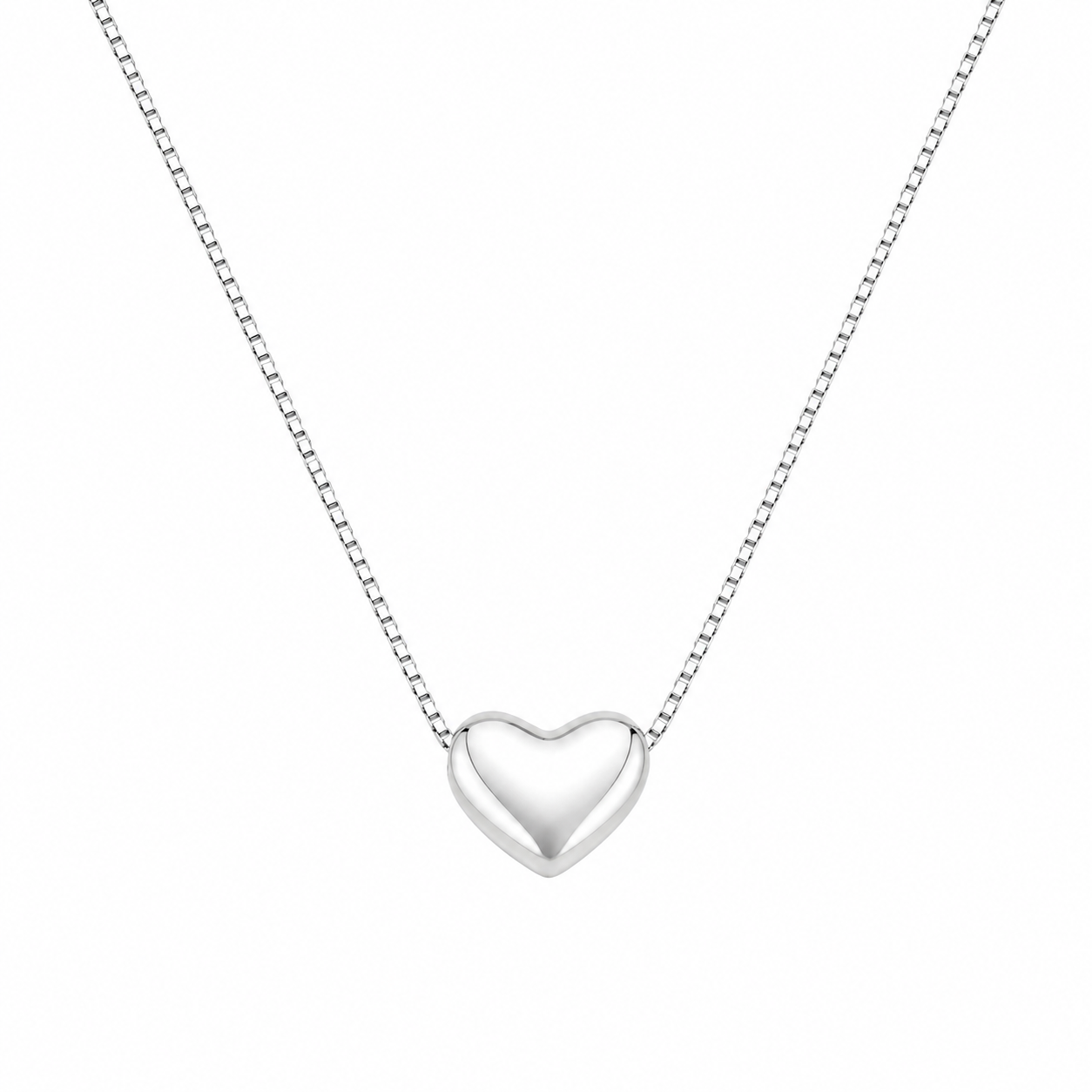 Silver Heart Glow Pendant