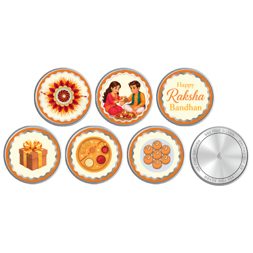 Glyters Rakhi Gift Box (Pack of 6)