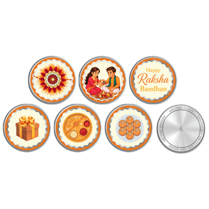 Glyters Rakhi Gift Box (Pack of 6)