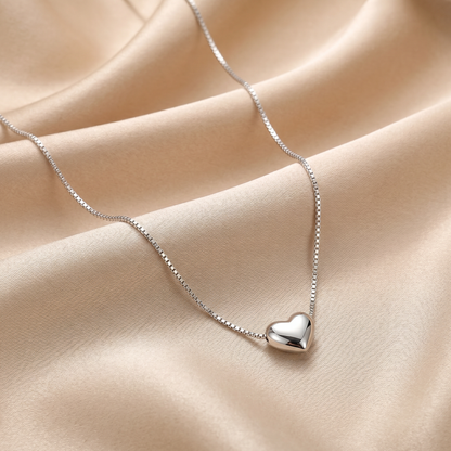 Silver Heart Glow Pendant