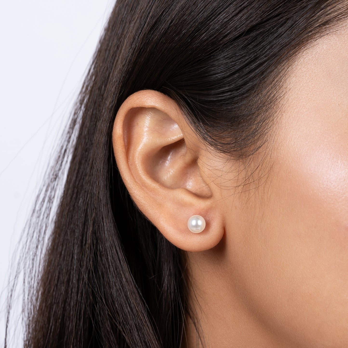 Glyters Silver Pearl Dewdrop Set