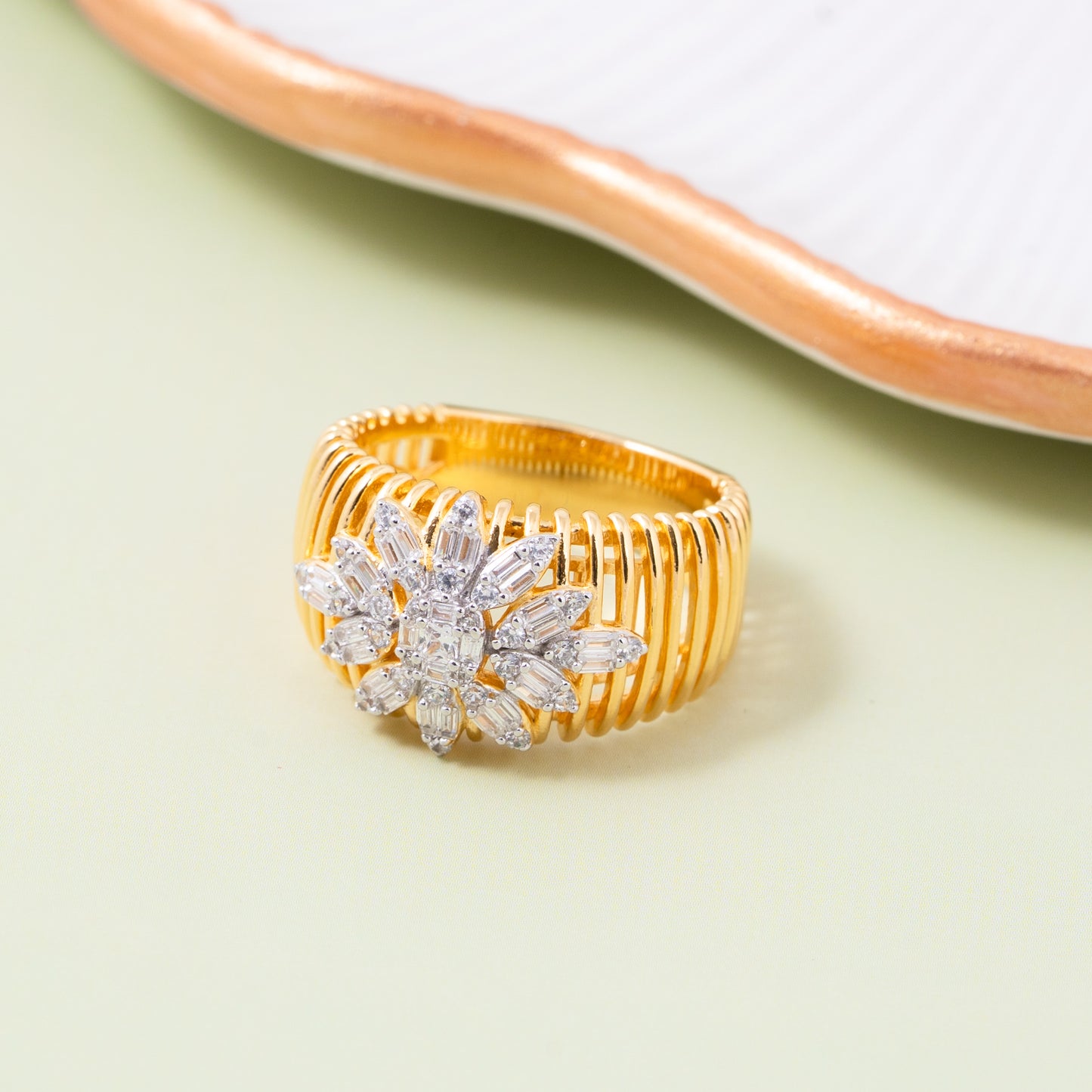 Golden Bloomburst Ring