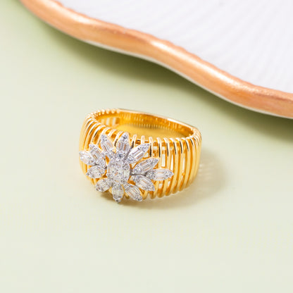 Golden Bloomburst Ring