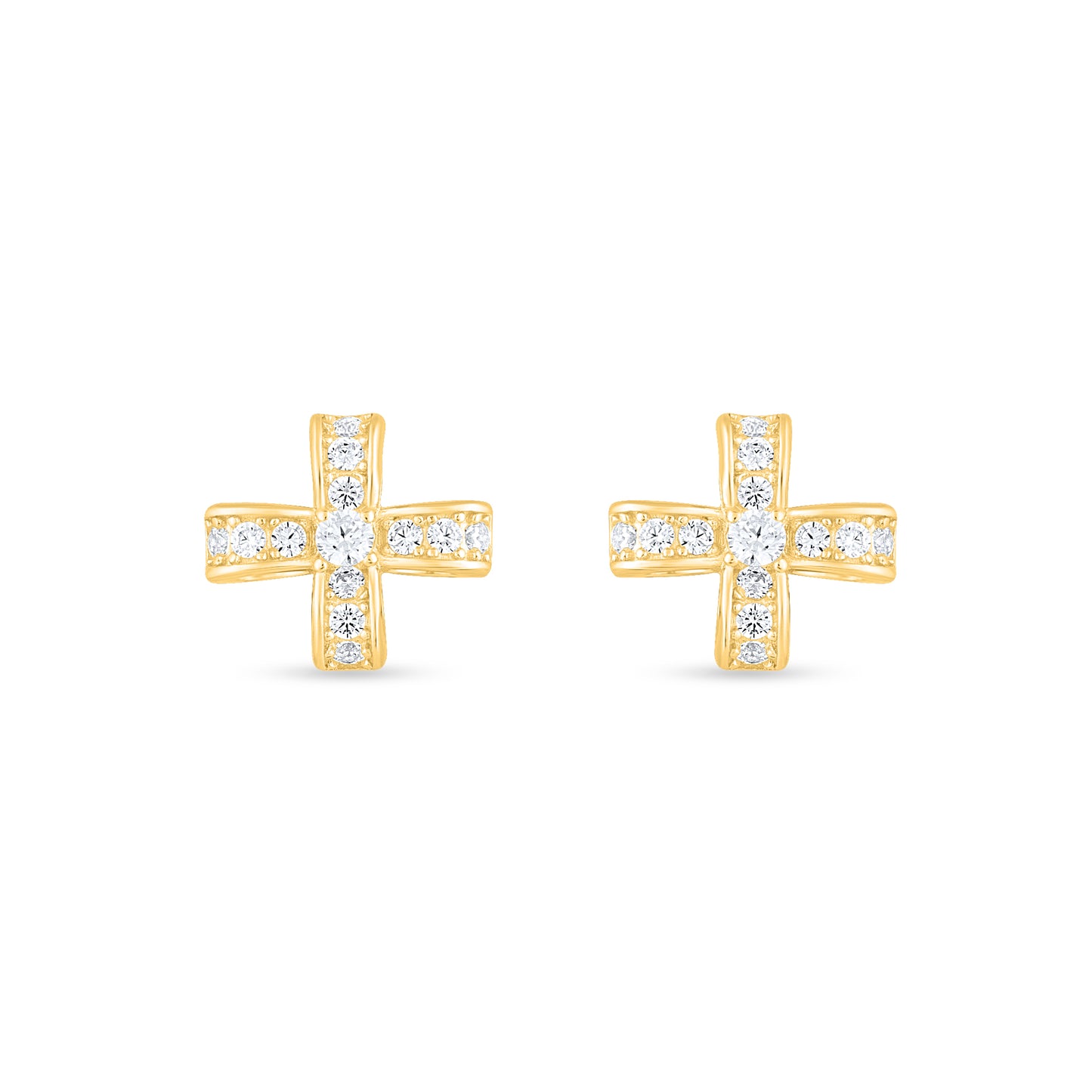Golden Crosslight Studs