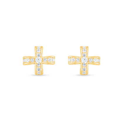 Golden Crosslight Studs