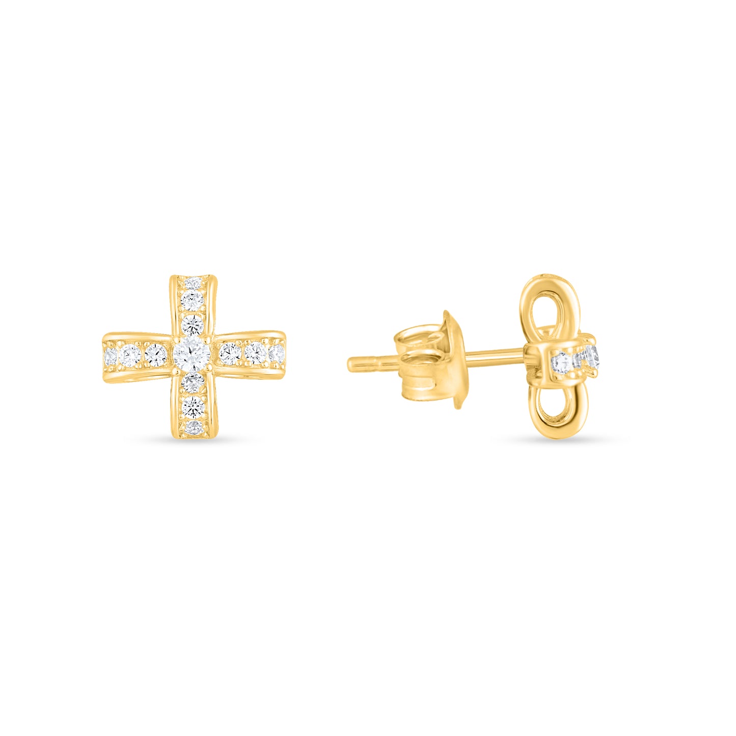 Golden Crosslight Studs