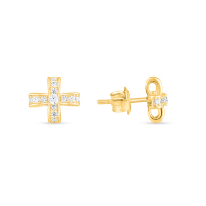 Golden Crosslight Studs