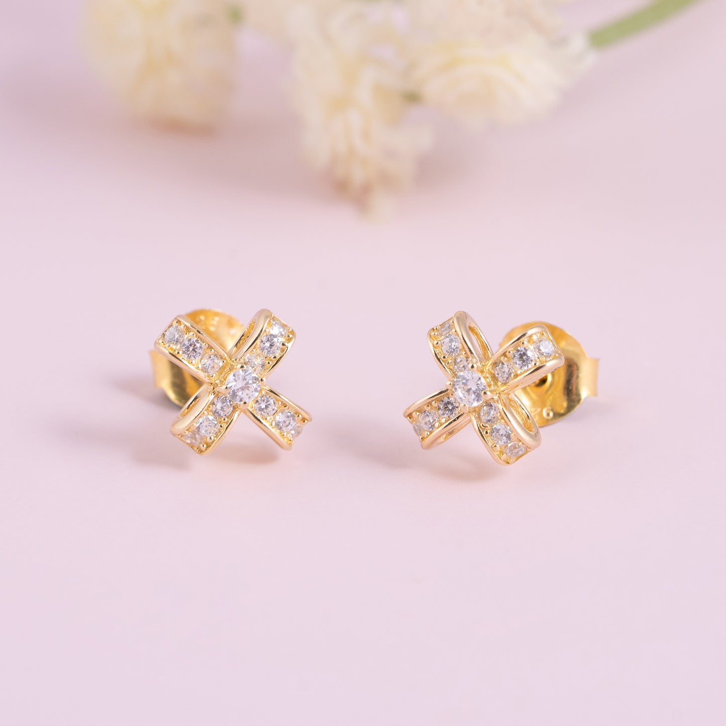 Golden Crosslight Studs
