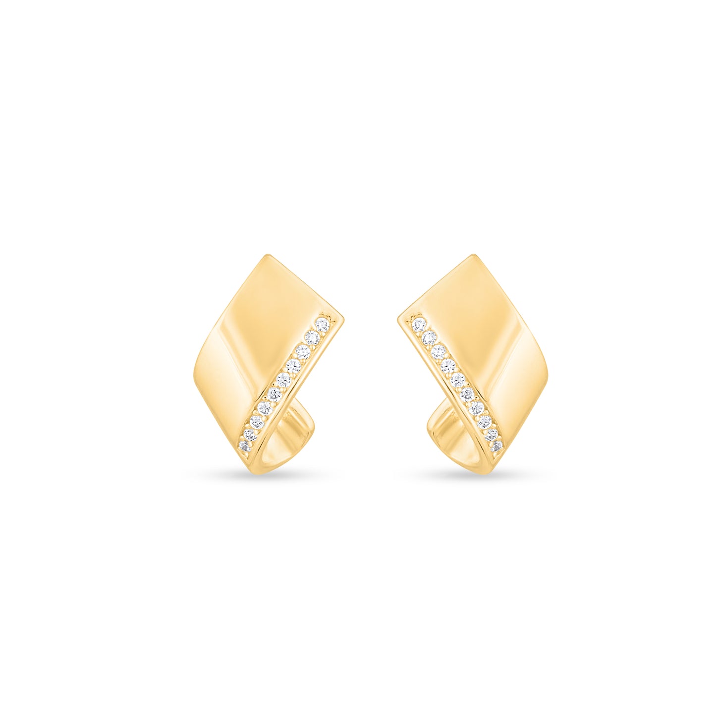 Golden Curve Studs
