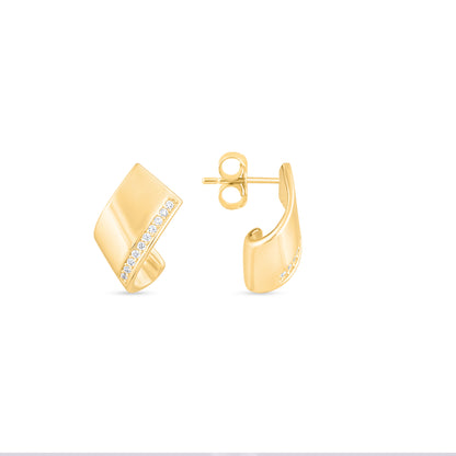 Golden Curve Studs