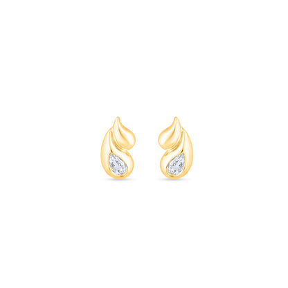 Golden Dewdrop Studs